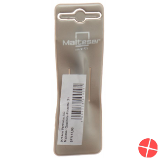 Maltese tweezers 8 cm no. 9 slanted nickel/gold