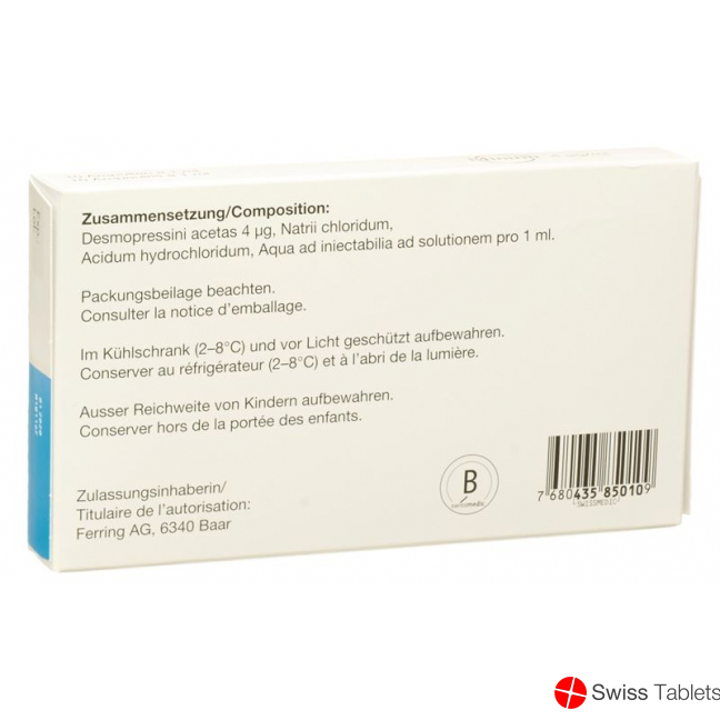 Minirin Injektionslösung 4mcg i.m./i.v. 10 Ampullen 1ml buy online