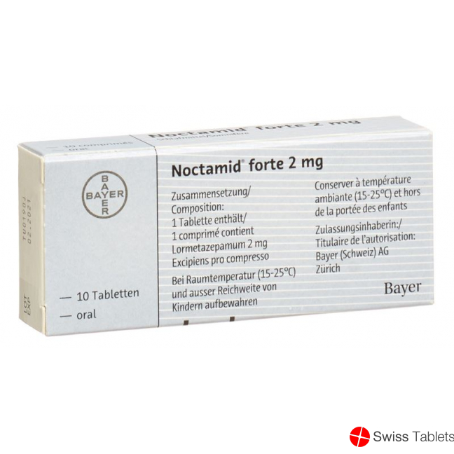 Noctamid Forte Tabletten 2mg 10 Stück buy online