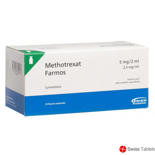 Methotrexat Farmos 5mg/2ml 10 Durchstechflaschen 2ml buy online