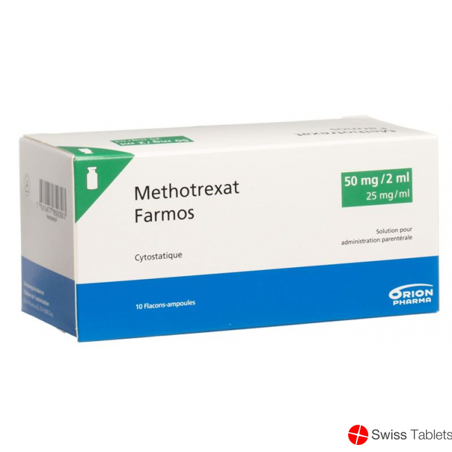 Methotrexat Farmos 50mg/2ml 10 Durchstechflaschen 2ml buy online