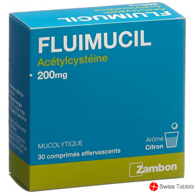 Fluimucil Brausetabletten 200mg Erwachsene Citron 30 Stück buy online