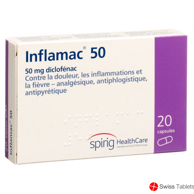Inflamac 50 Kapseln 50mg 20 Stück buy online