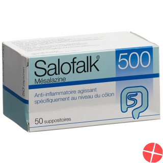 Salofalk Zäpfchen 500mg 50 Stück