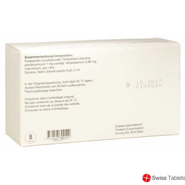 Glypressin Trockensubstanz 1mg C Solv Ampullen 5 Stück buy online