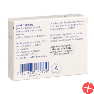 Tarivid Filmtabletten 200mg 10 Stück