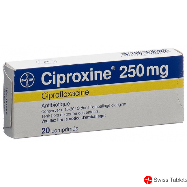 Ciproxin Lacktabletten 250mg 20 Stück buy online