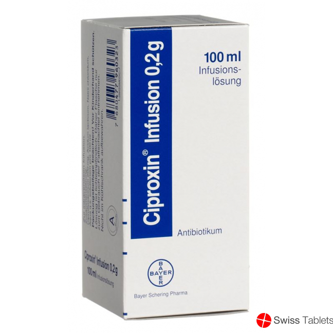 Ciproxin Infusionslösung 0.2g Flasche 100ml buy online