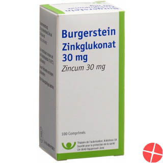 BURGERSTEIN Zinkglukonat Tabl 30 mg