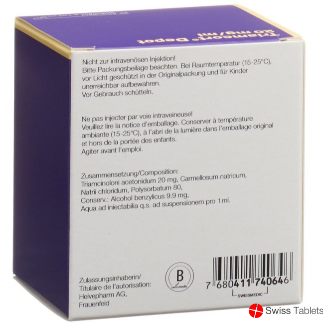 Triamcort Depot Kristallsuspension 20mg 25 Ampullen 1ml buy online