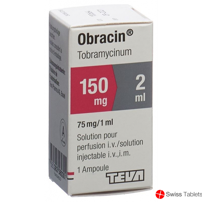 Obracin Injektionslösung 150mg/2ml Durchstechflasche 2ml buy online