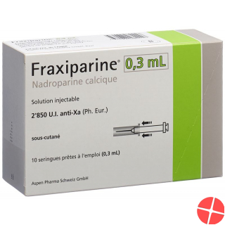Fraxiparine 0.3ml Injektionslösung 10 Fertigspritzen 0.3ml