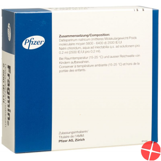 Fragmin Injektionslösung 2500 E/0.2ml 10 Fertigspritzen 0.2ml