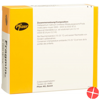 Fragmin Injektionslösung 5000 E/0.2ml 10 Fertigspritzen 0.2ml
