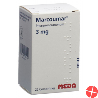 Marcoumar Tabletten 3mg 25 Stück Marcoumar Tabletten 3mg 25 Stück