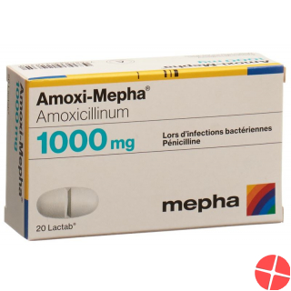 Amoxi Mepha 1000 Lactabs 1000mg 20 Stück