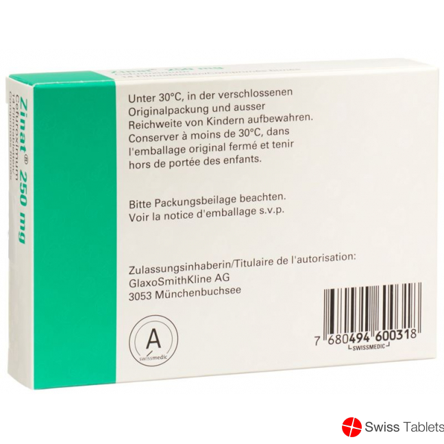 Zinat 250mg 14 Filmtabletten buy online