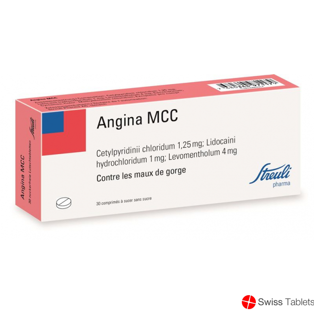 Angina Mcc Streuli Lutschtabletten 30 Stück buy online