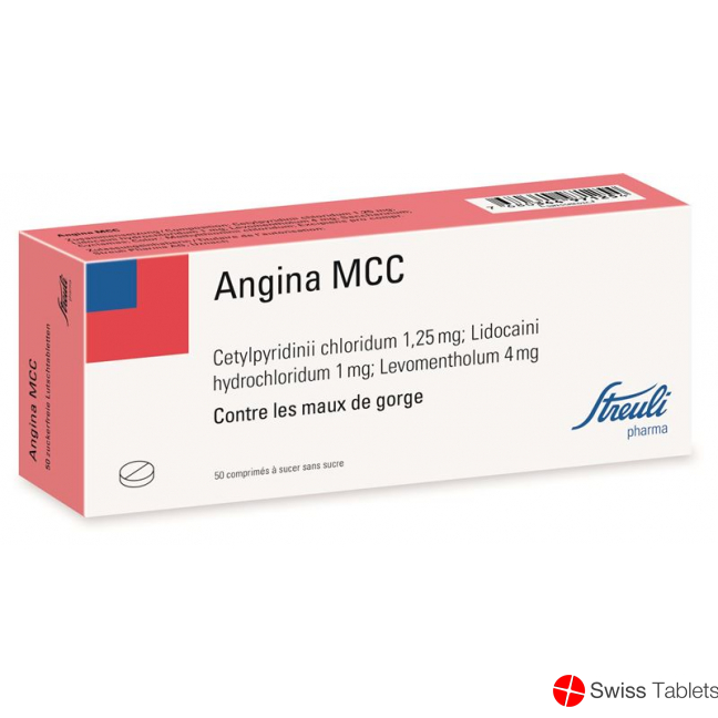 Angina Mcc Streuli Lutschtabletten 50 Stück buy online