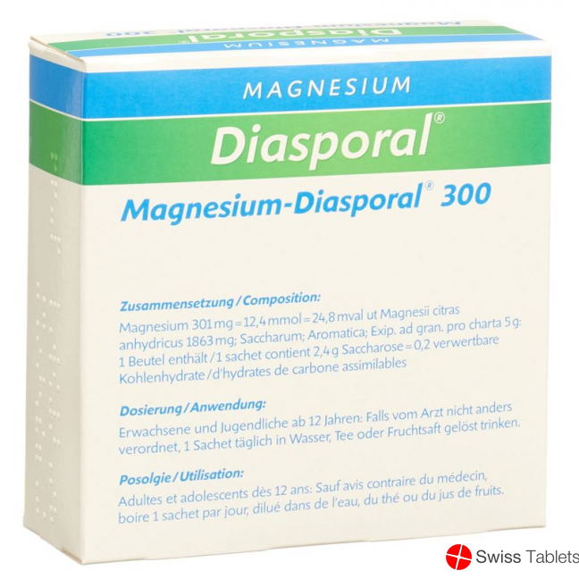 Magnesium Diasporal Granulat 300mg 20 Beutel 5g buy online