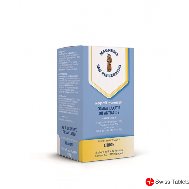 Magnesia S Pellegrin Brausepulver Zitrone 125g buy online