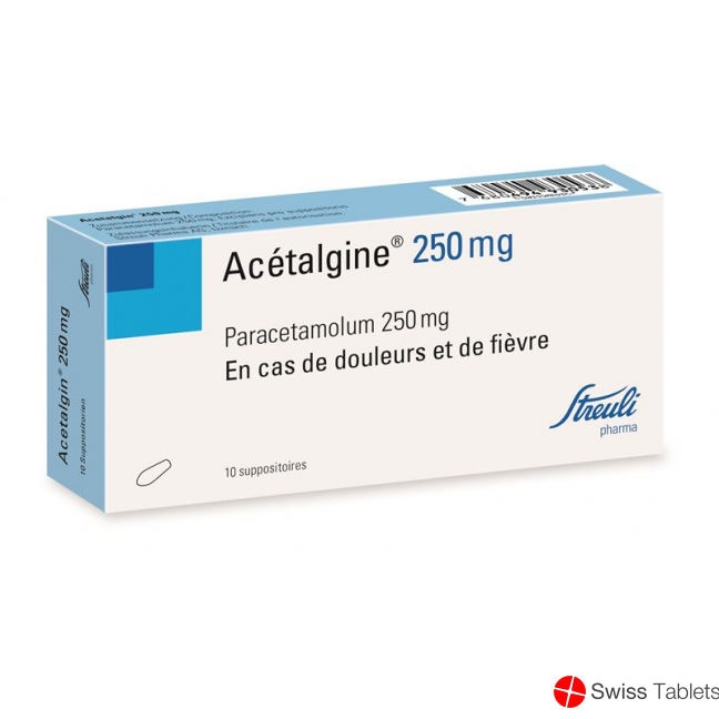 Acetalgin 250mg 10 Zäpfchen buy online