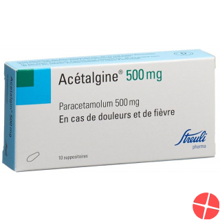 Acetalgin 500mg 10 Zäpfchen