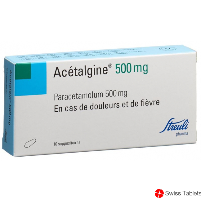Acetalgin 500mg 10 Zäpfchen buy online