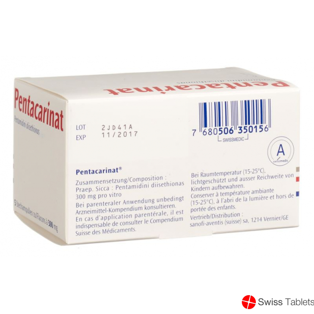 Pentacarinat Injektionslösung 300mg Durchstechflasche 5 Stück buy online