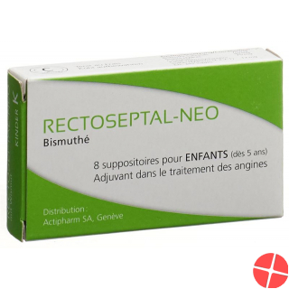Rectoseptal Neo Wismut Zäpfchen Kind 8 Stück