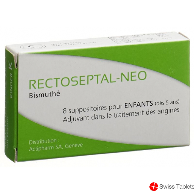 Rectoseptal Neo Wismut Zäpfchen Kind 8 Stück buy online