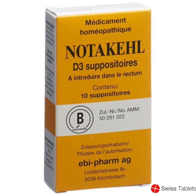 Notakehl Zäpfchen D 3 10 Stück buy online