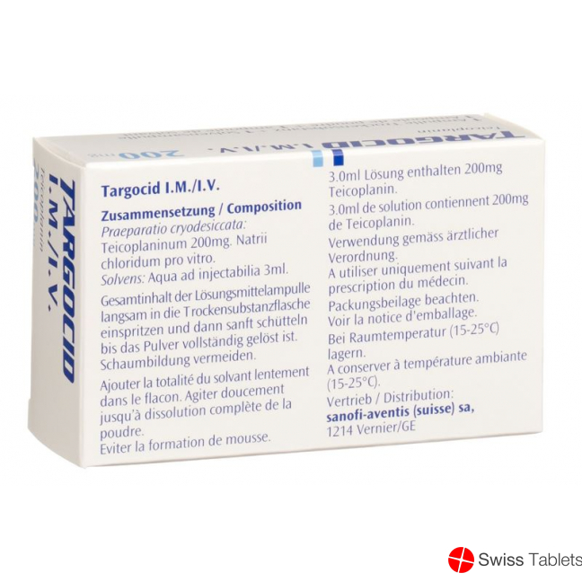 Targocid Trockensubstanz 200mg C Solv i.v./i.m. Ampullen buy online