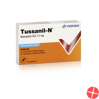 Tussanil N 7.5mg Kleinkinder 10 Zäpfchen