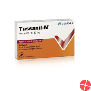 Tussanil N Zäpfchen 30mg Erwachsene 10 Stück