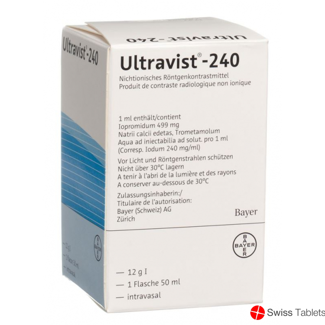 Ultravist Injektionslösung 240mg Flasche 50ml buy online