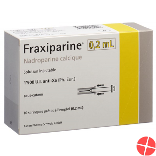 Fraxiparine 0.2ml Injektionslösung 10 Fertigspritzen 0.2ml