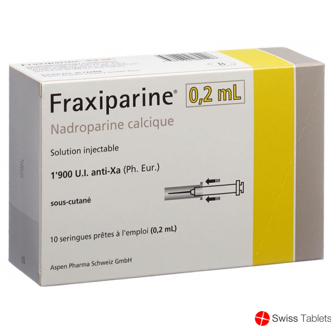 Fraxiparine 0.2ml Injektionslösung 10 Fertigspritzen 0.2ml buy online