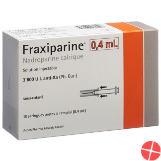 Fraxiparine 0.4ml Injektionslösung 10 Fertigspritzen 0.4ml