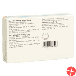 Kytril Infusionskonzentrat 3mg/3ml 5 Ampullen 3ml