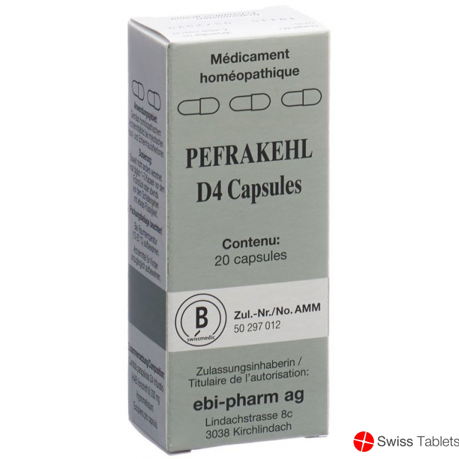 Pefrakehl Kapseln D 4 20 Stück buy online