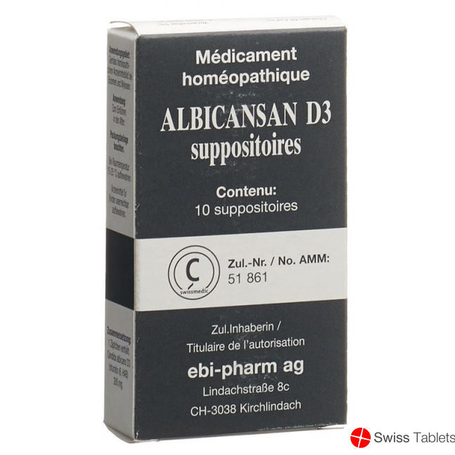 Albicansan Zäpfchen D 3 10 Stück buy online