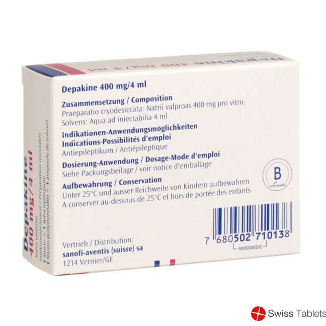 Depakine Trockensubstanz 400mg C Solv Durchstechflasche 4ml buy online