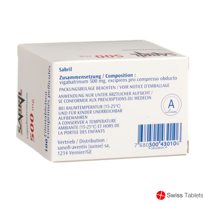Sabril Filmtabletten 500mg 100 Stück buy online