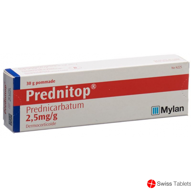 Prednitop Salbe 0.25% Tube 30g buy online