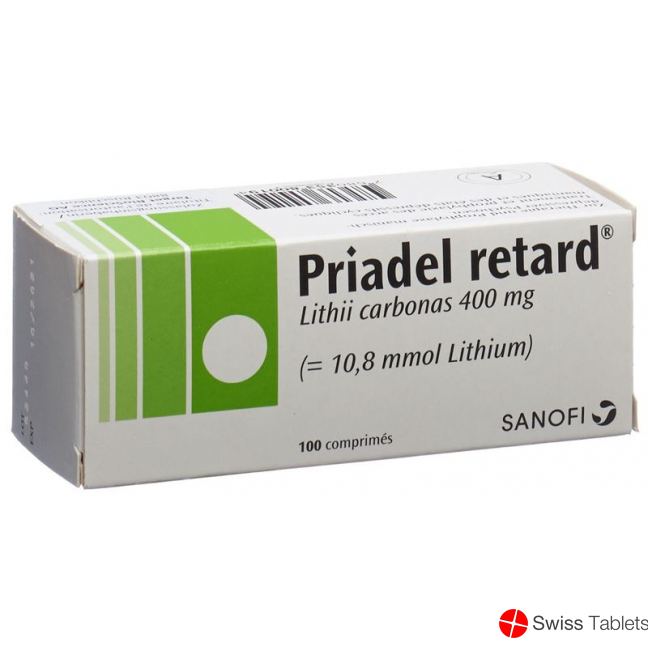 Priadel Retard Tabletten 400mg Retard 100 Stück buy online