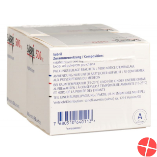 Sabril Pulver 500mg Beutel 100 Stück
