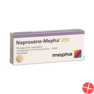 Naproxen Mepha Lactabs 250mg 20 Stück
