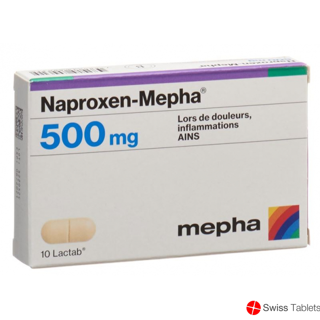 Naproxen Mepha 500 Lacktab 500mg 10 Stück buy online