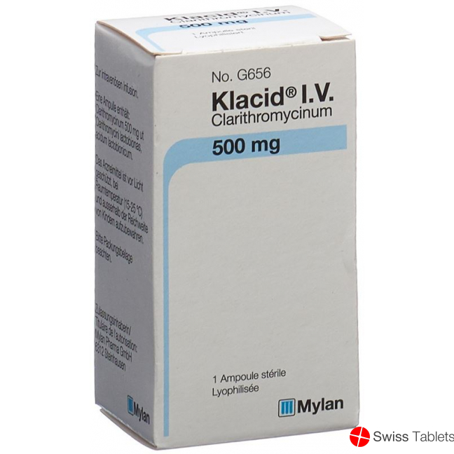 Klacid Trockensubstanz 500mg i.v. Ampullen buy online